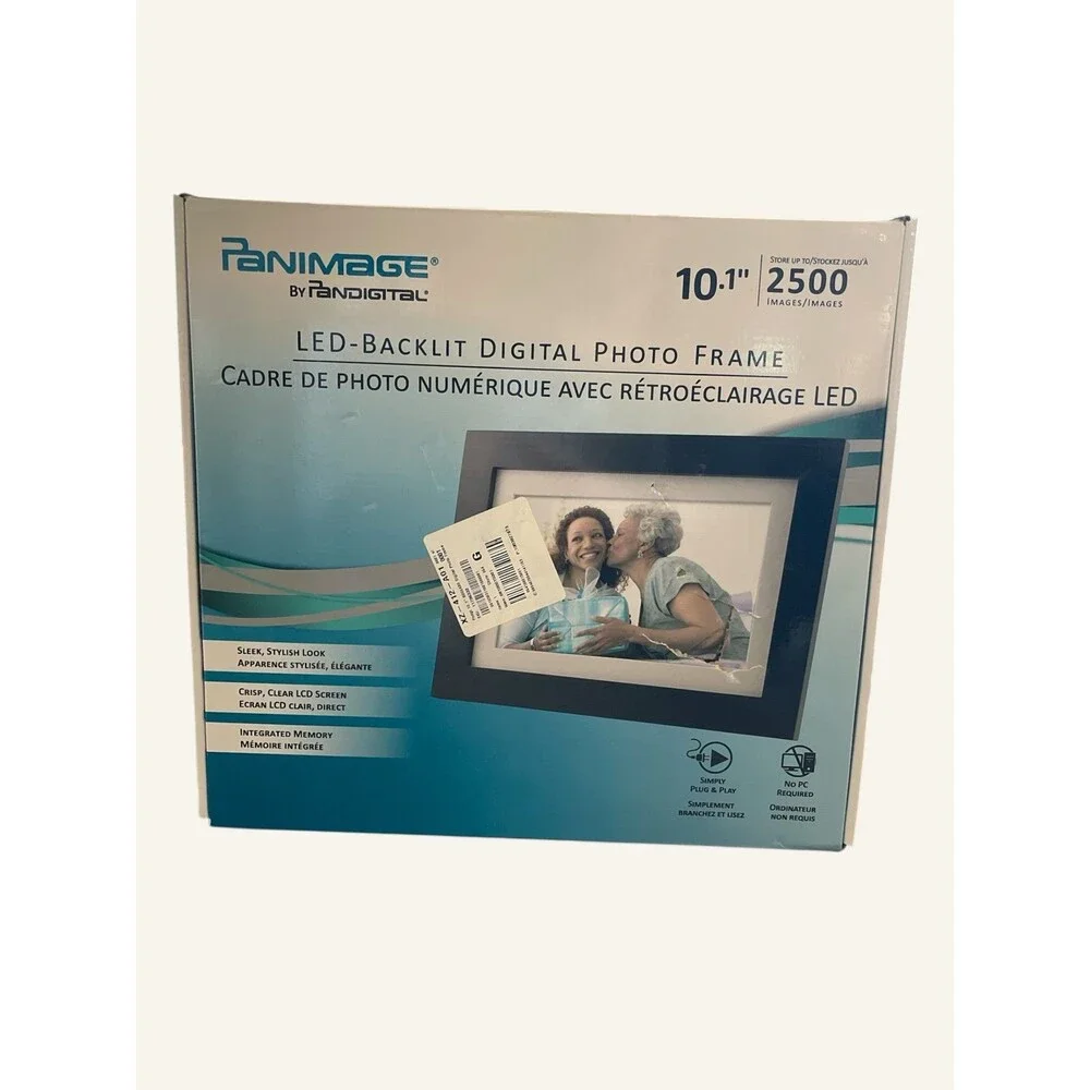 NEW PanImage PanDigital LARGE 10 Inch Digital Led Photo Frame Remote Control